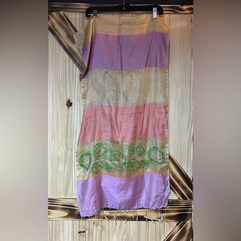 Rising Tide Silk Wrap Pastel Multi 72”